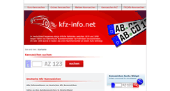 Desktop Screenshot of kfz-info.net